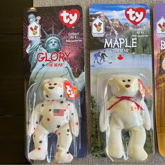 Ty McDonalds International Bears Collection set of 4 1999 - Picture 3 of 14